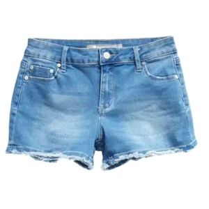 Tractr Girls' Cut-off Denim Indigo Shorts